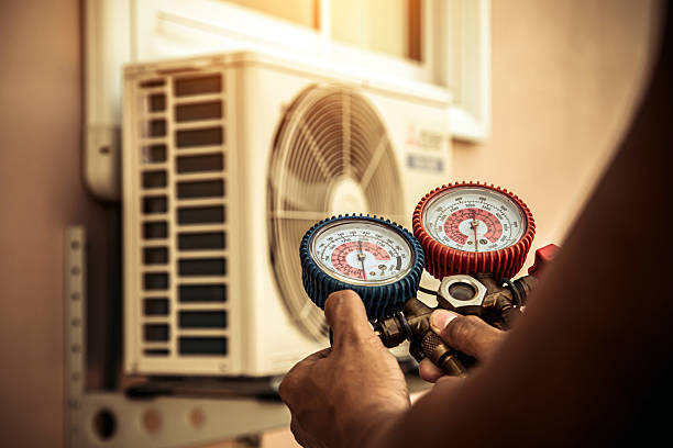 Professional Ac Installation technician working in Rock Creek, MN